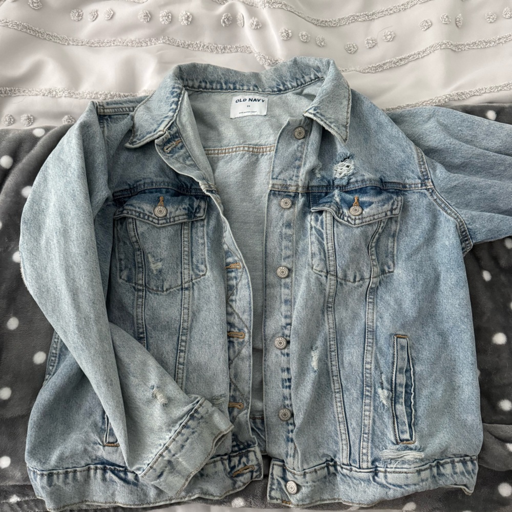 Old Navy Faded Blue Denim Jacket